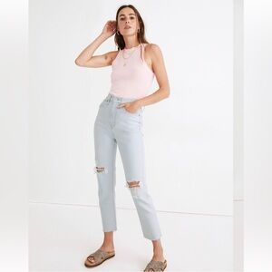 Madewell The Momjean: Raw Hem Edition- Harman Wash- 24
